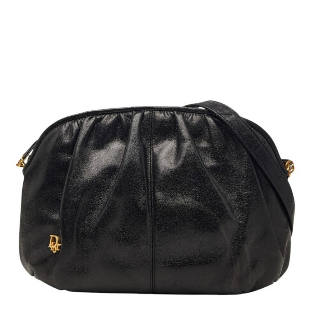 CHRISTIAN DIOR Black Leather Shoulder Bag - Picture 1 of 8